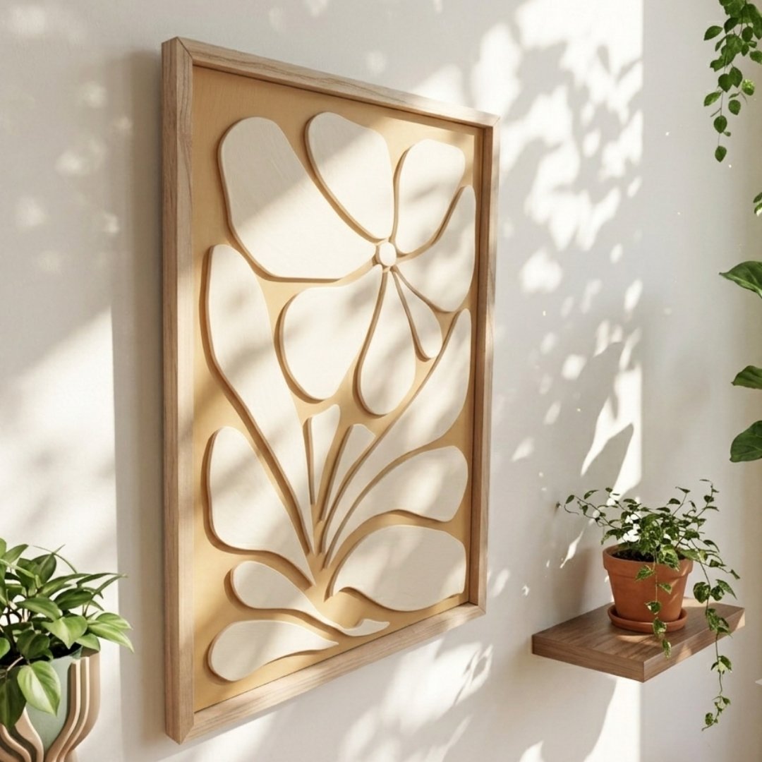 Tranh Decor khung gỗ tự nhiên