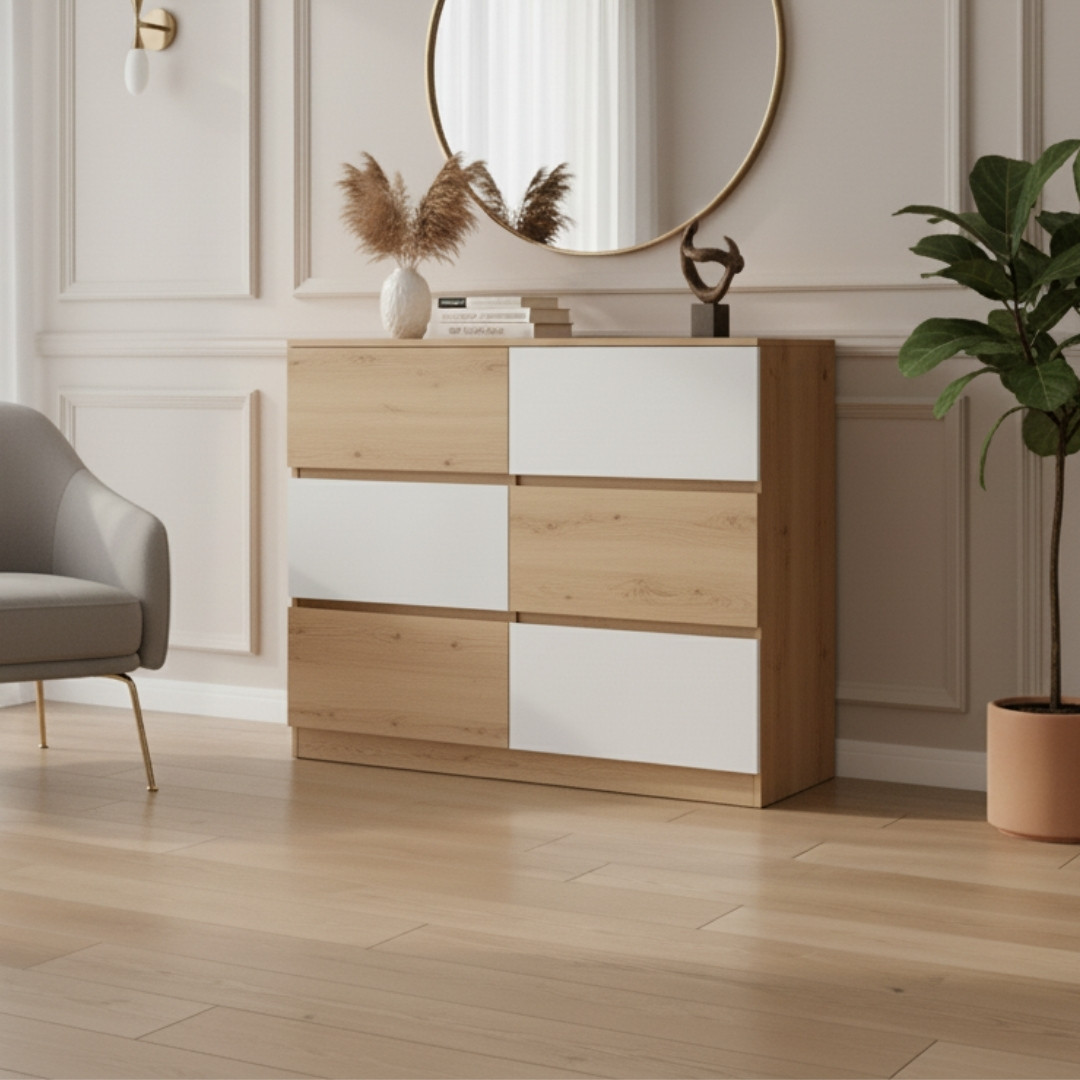 Tủ đa năng gỗ MDF phủ Melamine hiện đại, nhiều màu sắc và kích thước lựa chọn, thương hiệu KN Home Decor.