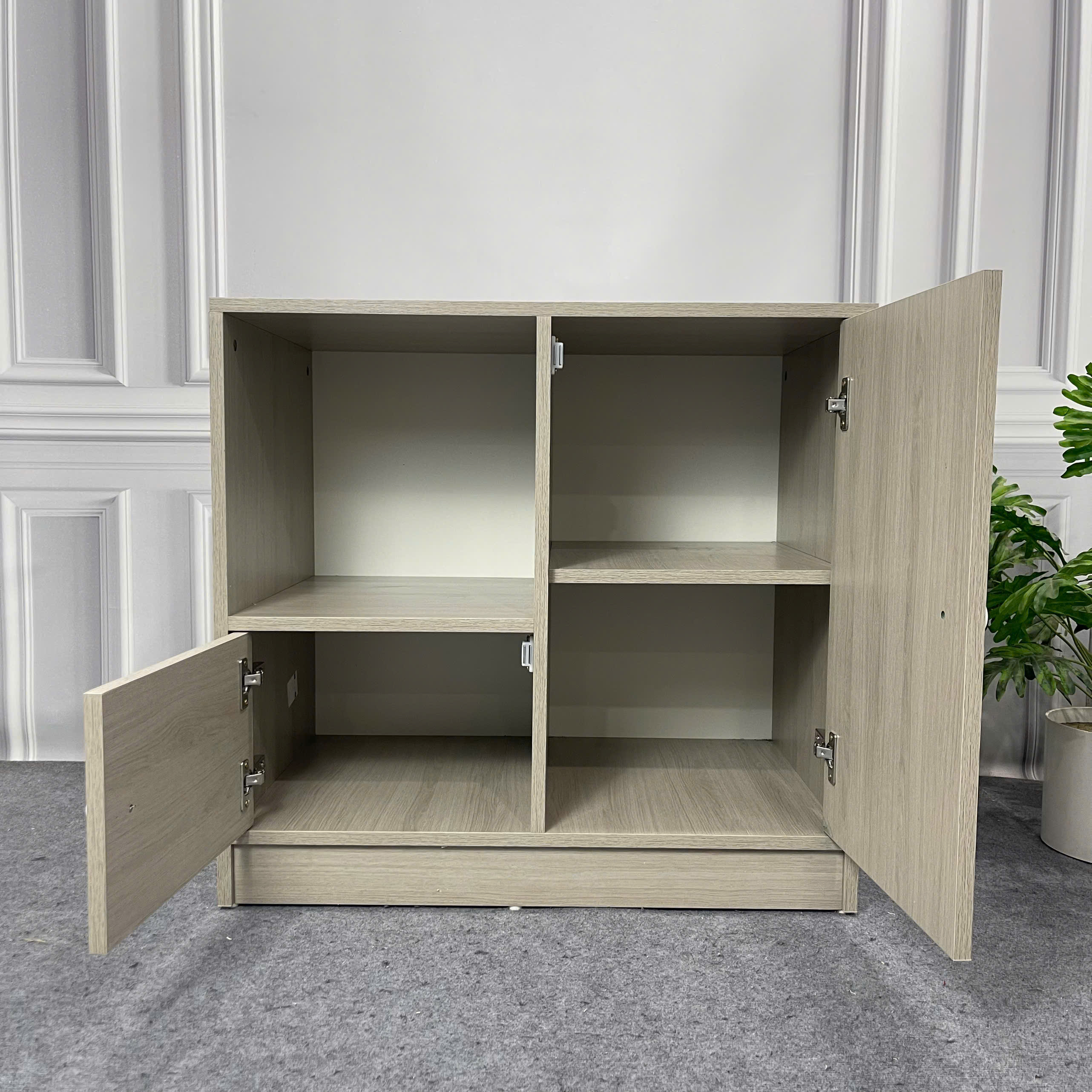 Tủ kệ để đồ gỗ MDF phủ melamine  phong cách hiện đại – KN Home Décor