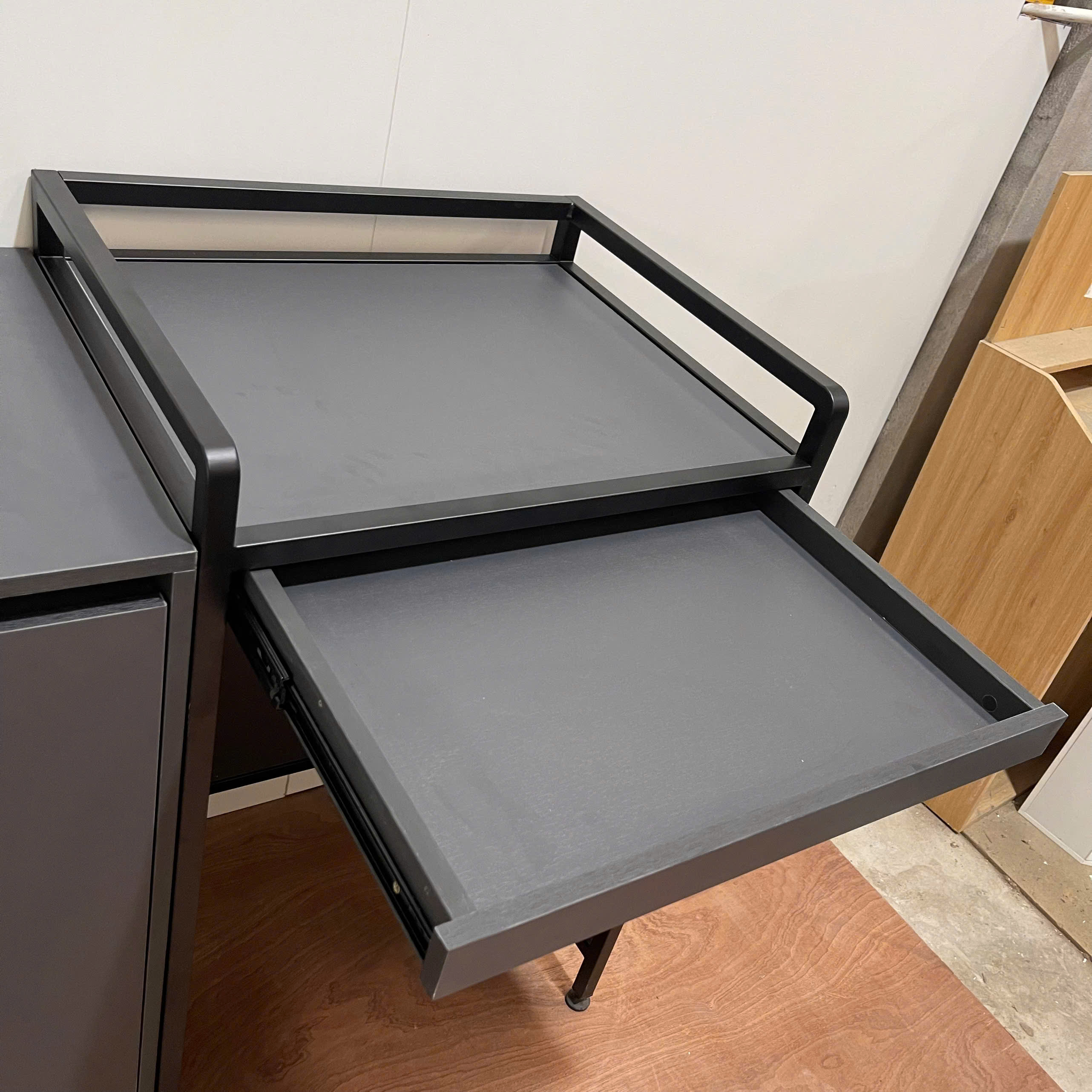 Tủ Để Máy Giặt MDF Melamine Khung Sắt 25x25 Sơn Tĩnh Điện Đa Năng KN Home Decor