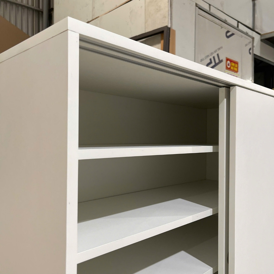 Tủ giày cửa lùa trượt ngang tiết kiệm diện tích