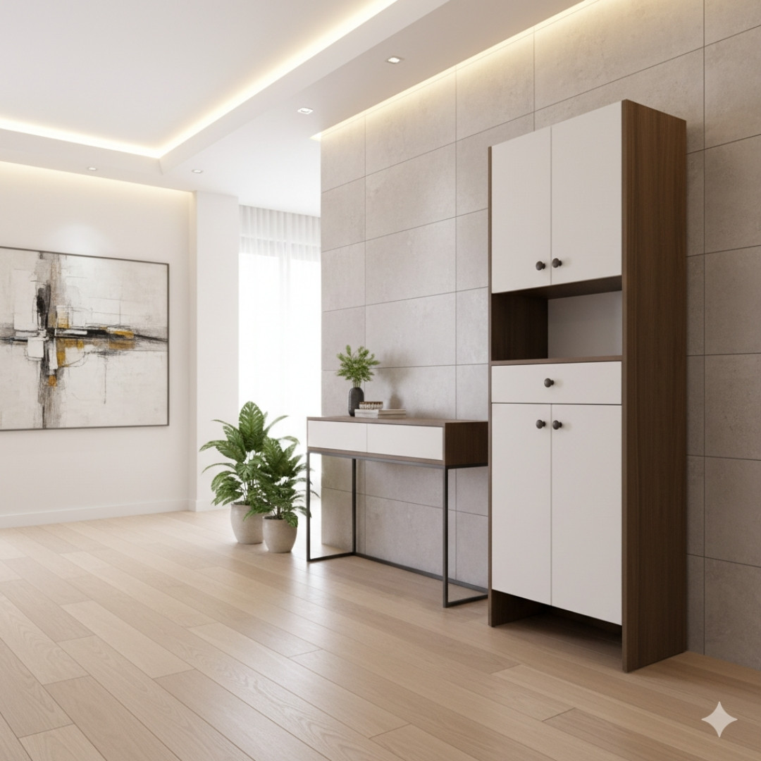 tủ giày gỗ MDF hiện đại