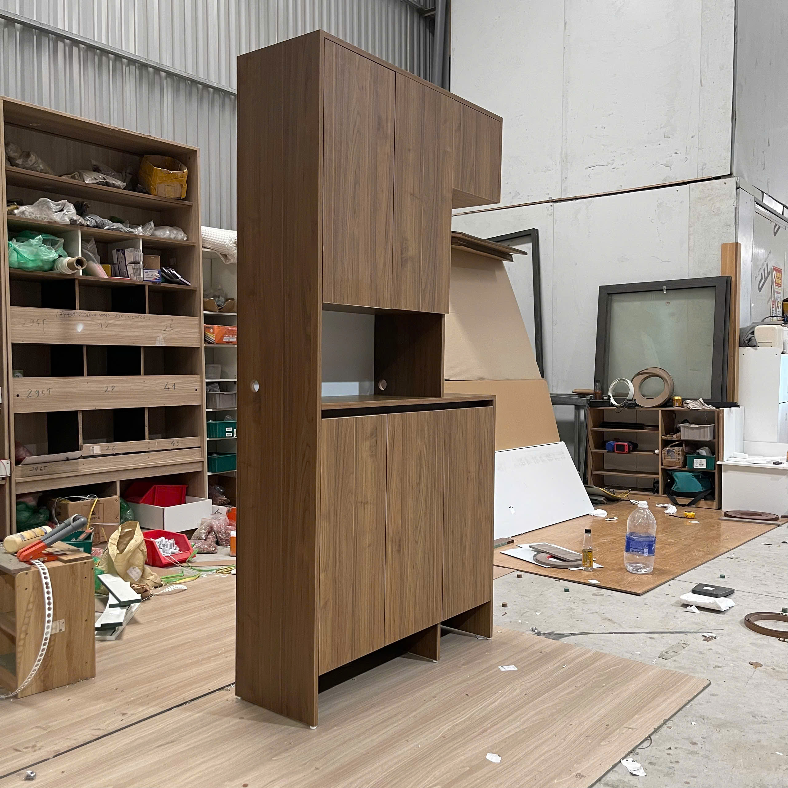 Tủ giày gỗ MDF phủ Melamine  KT R100*C200*S35cm_ TG_1020_5_KN Home Decor