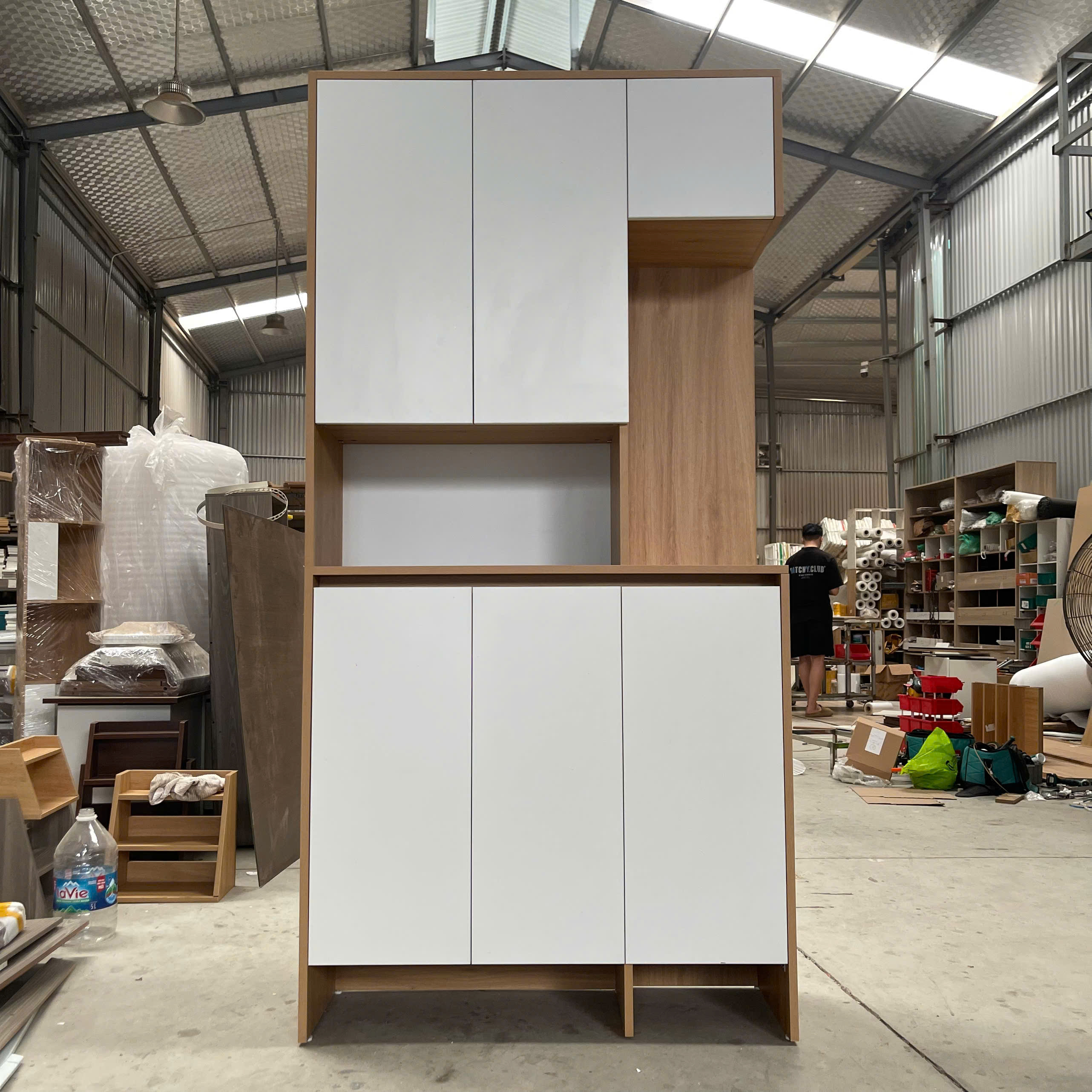 Tủ giày gỗ MDF phủ Melamine  KT R100*C200*S35cm_ TG_1020_5_KN Home Decor