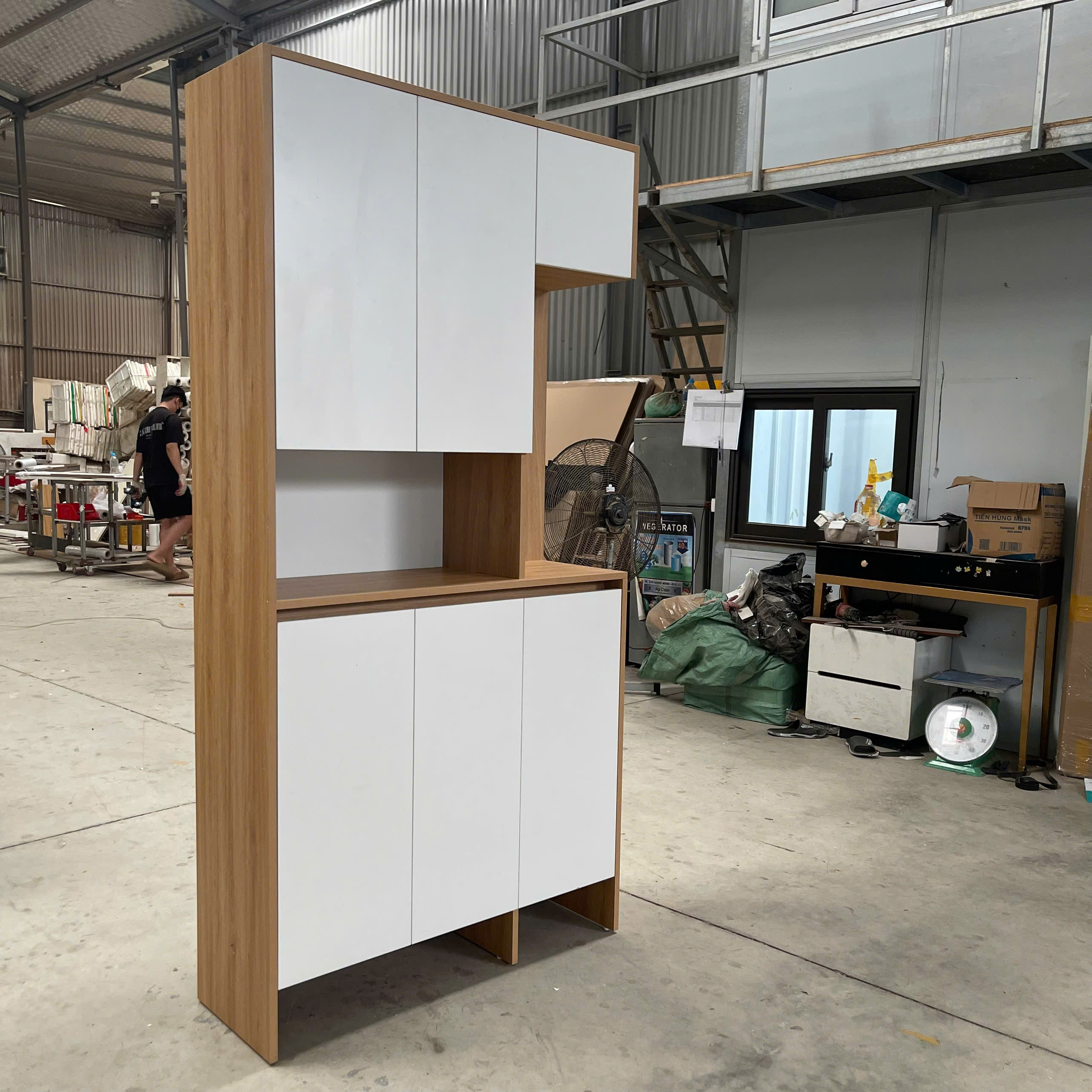 Tủ giày gỗ MDF phủ Melamine  KT R100*C200*S35cm_ TG_1020_5_KN Home Decor