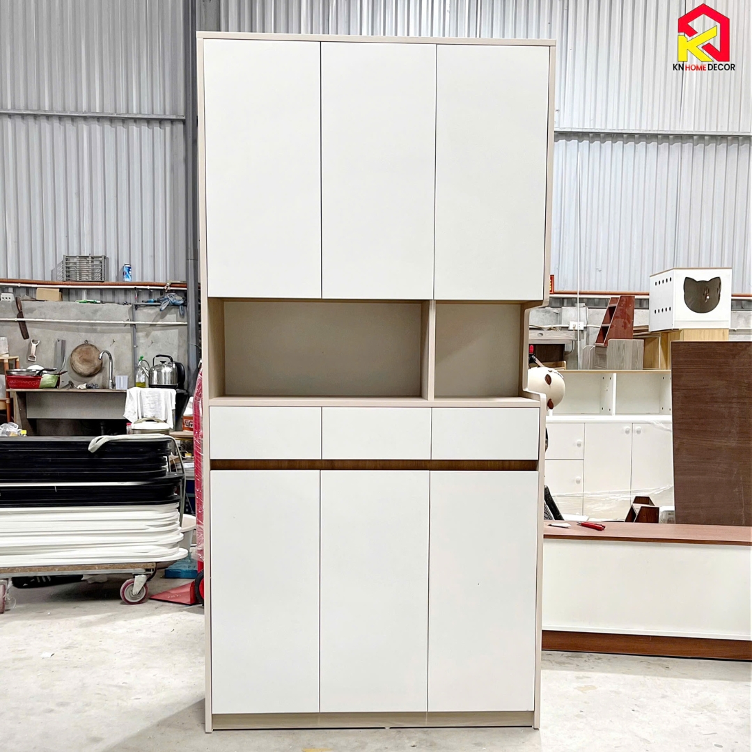 Tủ giày gỗ MDF phủ Melamine  hiện đại, thiết kế đa năng, nhiều kích thước, thương hiệu KN Home Decor.