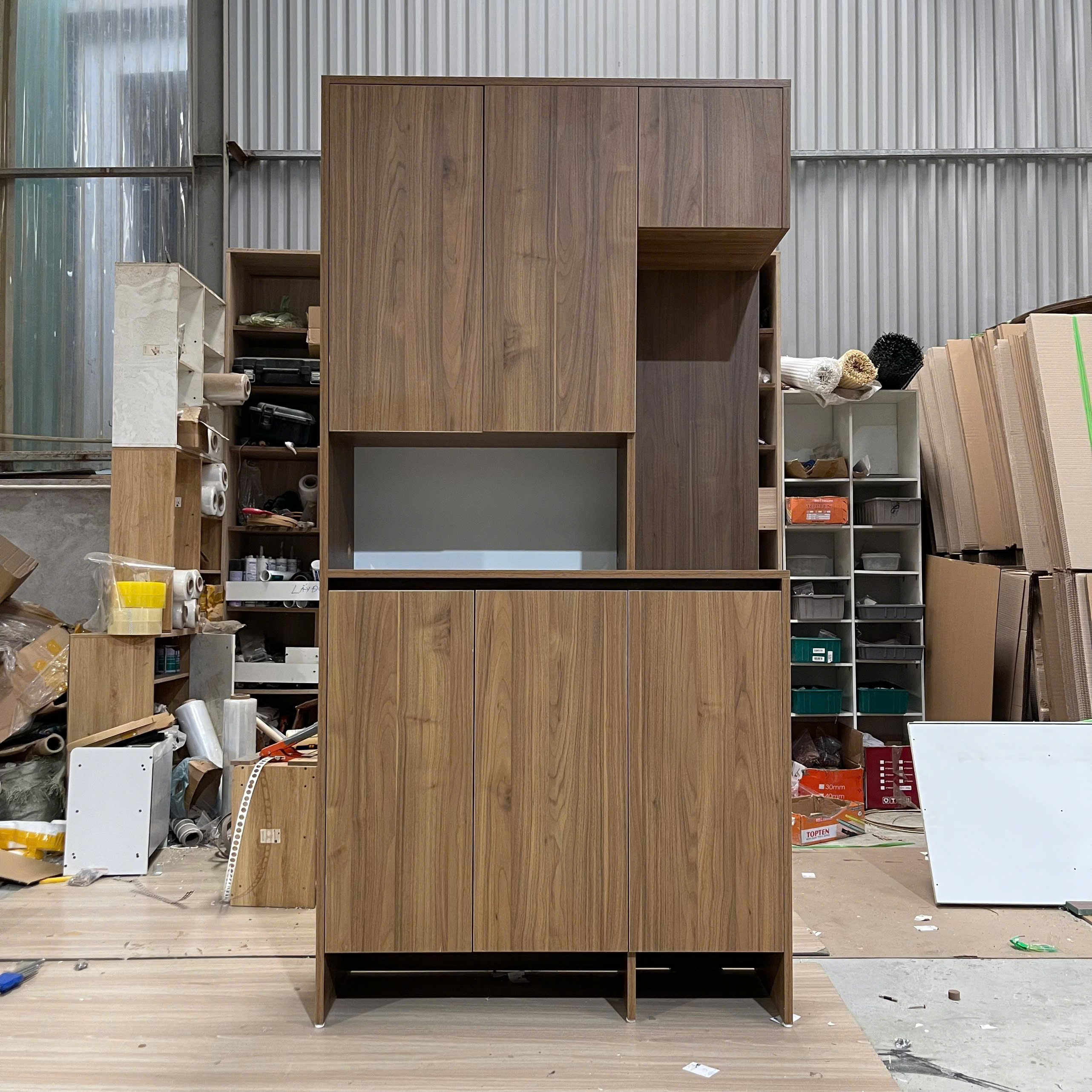 Tủ giày gỗ MDF phủ Melamine  KT R100*C200*S35cm_ TG_1020_5_KN Home Decor