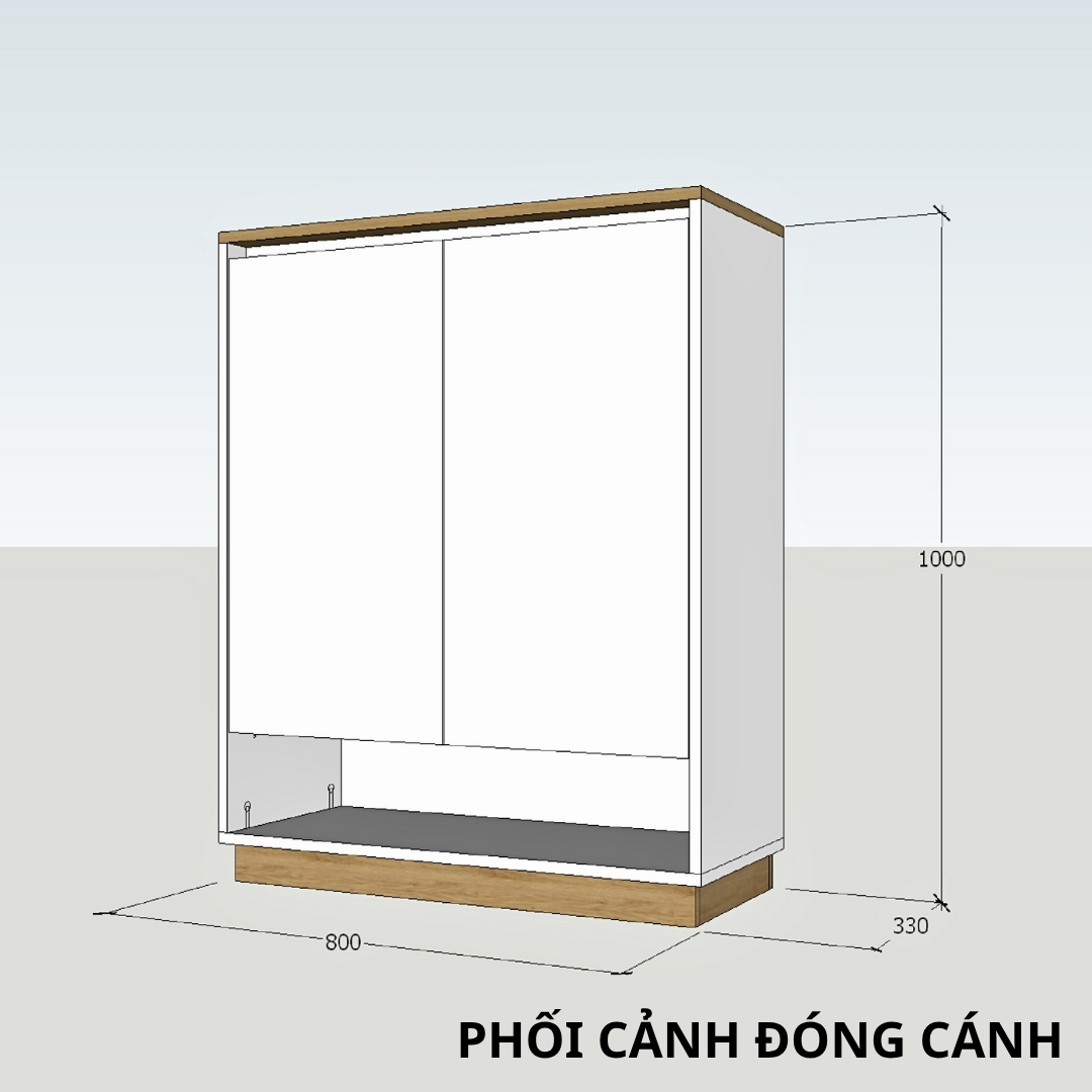 Tủ giày gỗ MDF phủ Melamine  hiện đại, thiết kế đa năng, nhiều kích thước, thương hiệu KN Home Decor.
