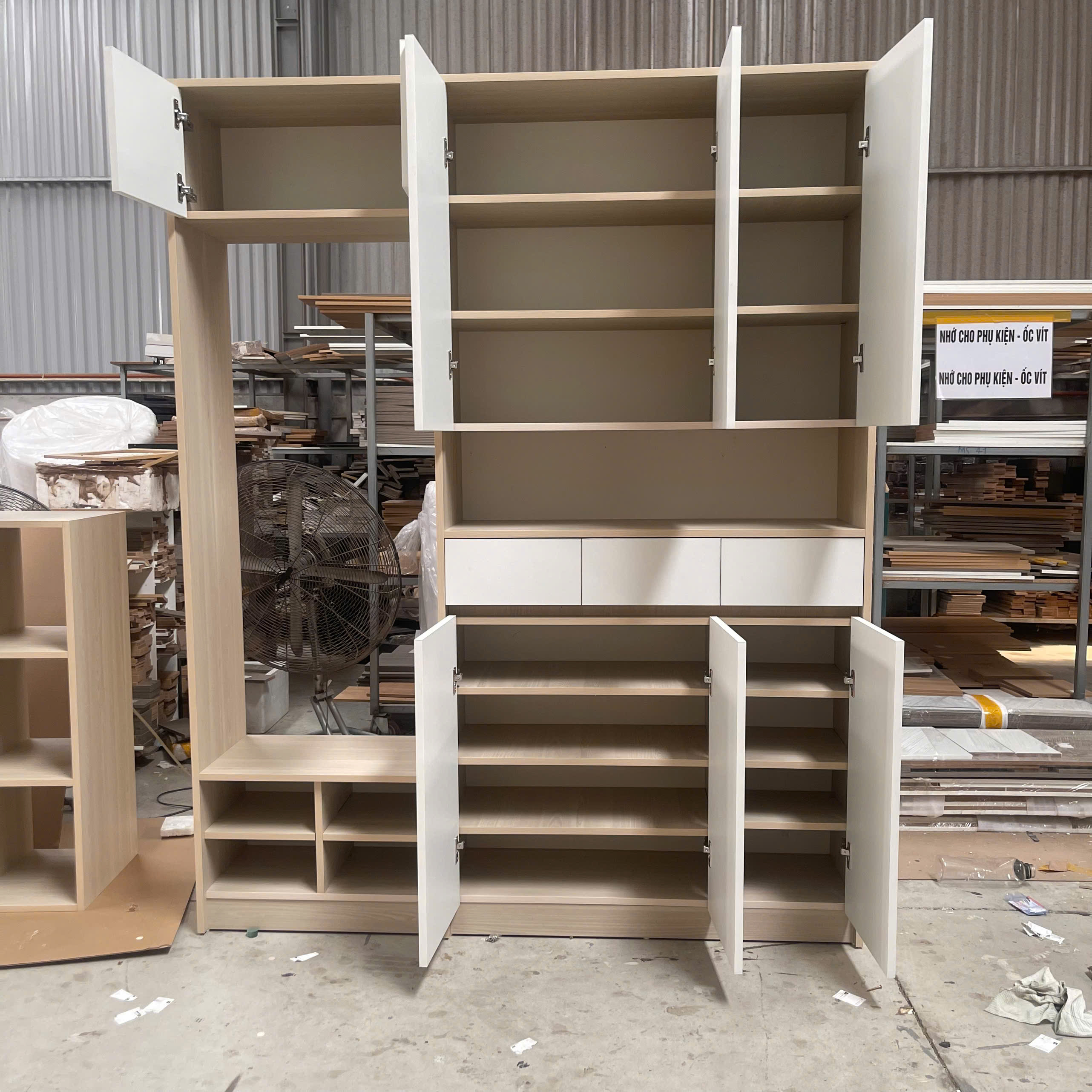 Tủ giày gỗ công nghiệp cao cấp