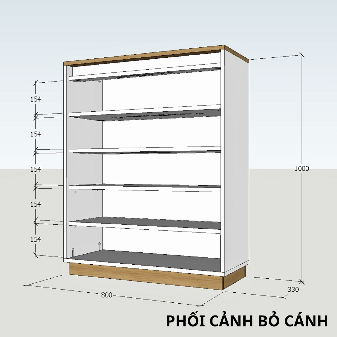 Tủ giày gỗ MDF phủ Melamine  hiện đại, thiết kế đa năng, nhiều kích thước, thương hiệu KN Home Decor.