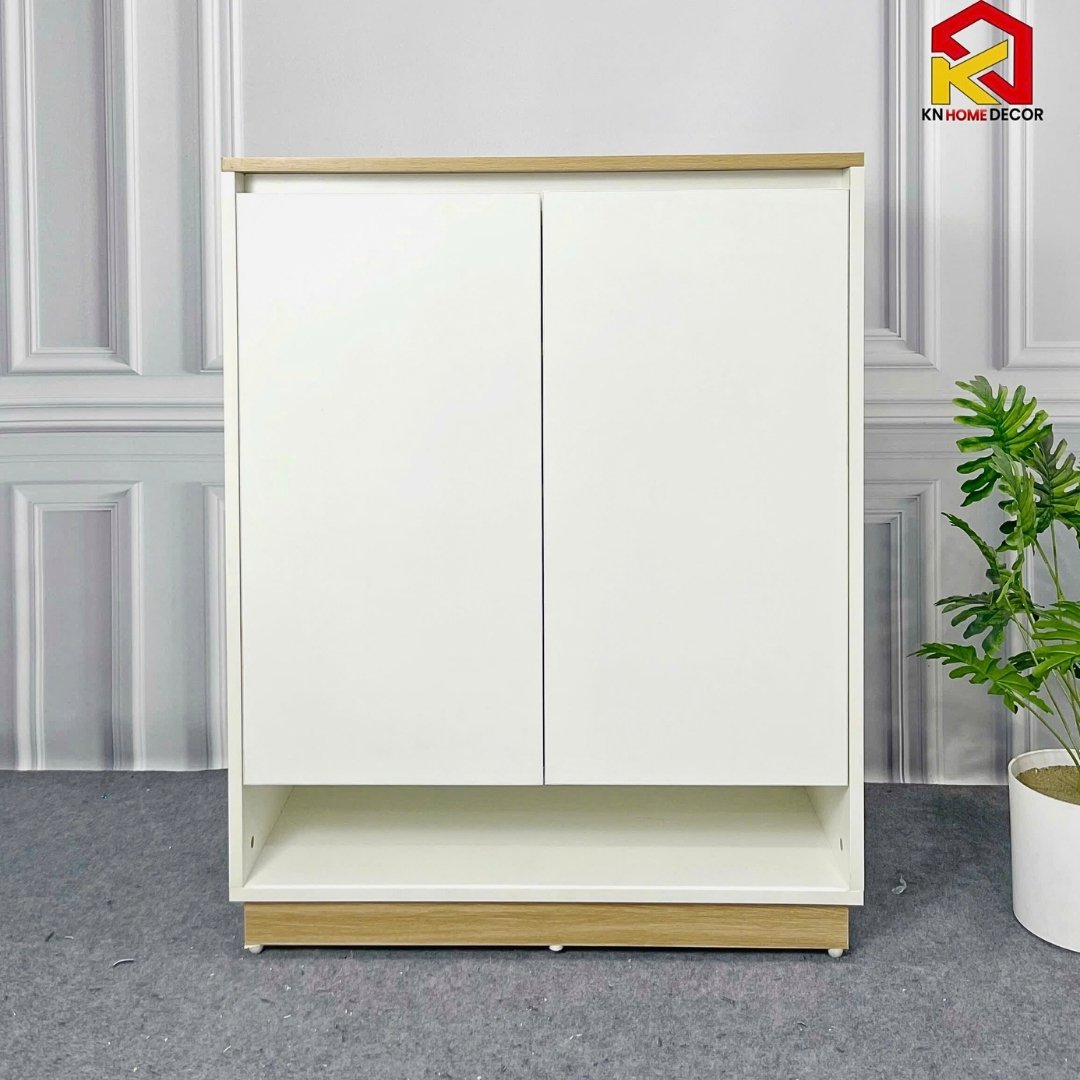 Tủ giày gỗ MDF phủ Melamine  hiện đại, thiết kế đa năng, nhiều kích thước, thương hiệu KN Home Decor.