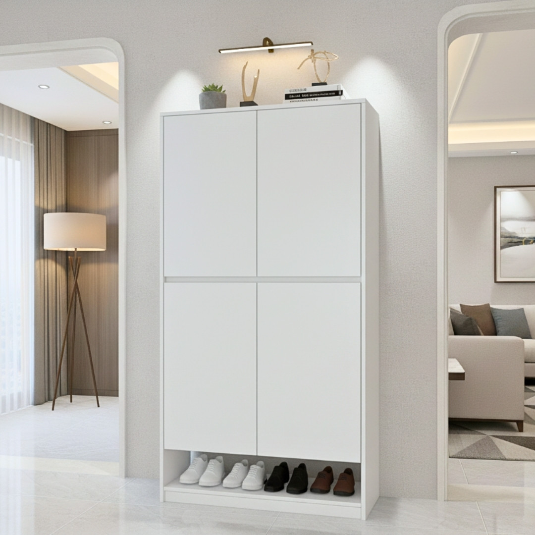 Tủ giày gỗ MDF phủ Melamine  hiện đại, thiết kế đa năng, nhiều kích thước, thương hiệu KN Home Decor.