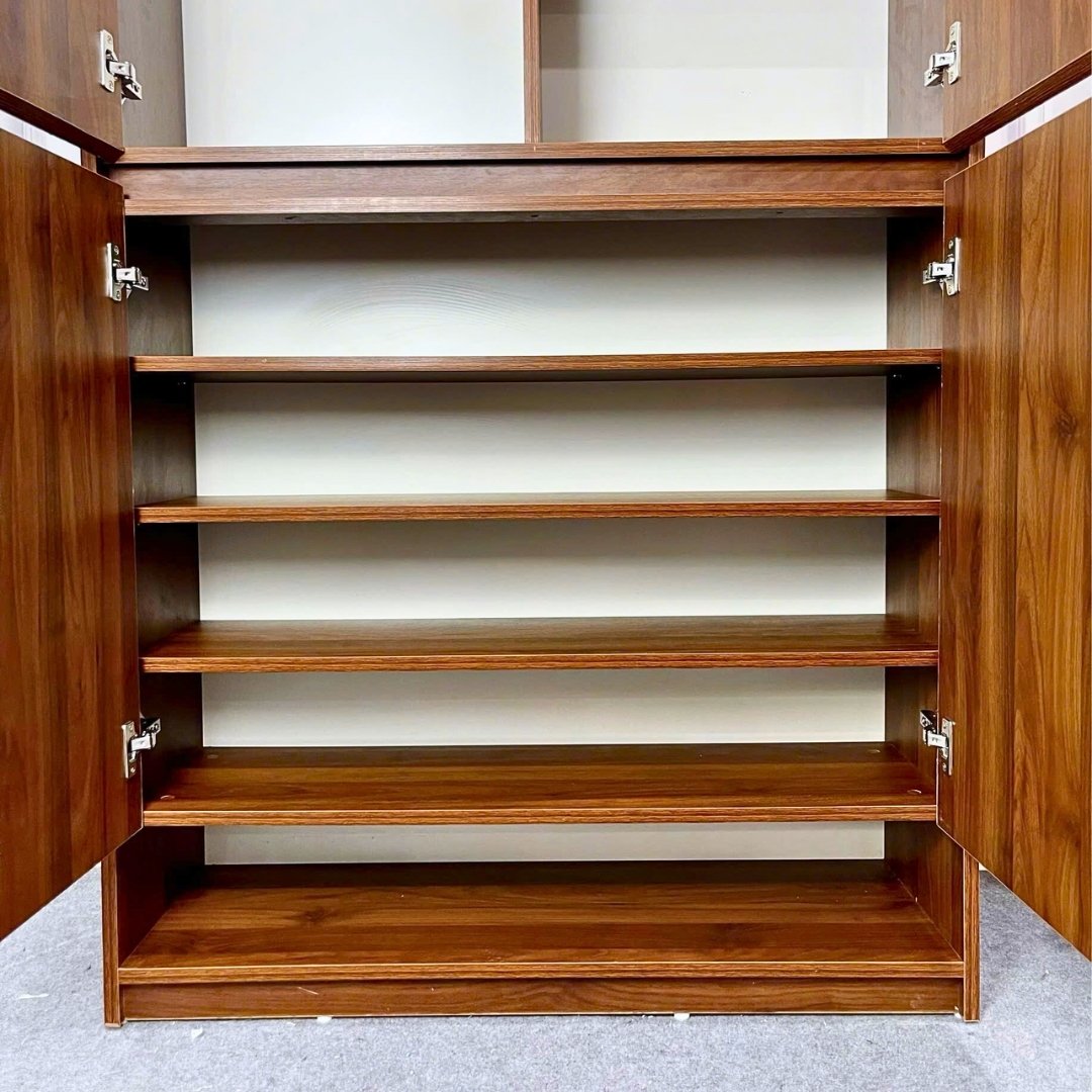 Tủ giày gỗ MDF phủ Melamine  hiện đại, thiết kế đa năng, nhiều kích thước, thương hiệu KN Home Decor.