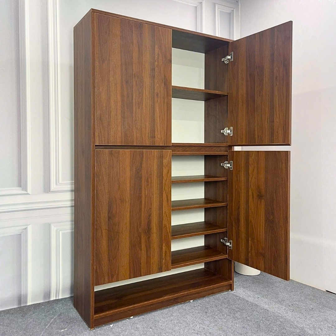 Tủ giày gỗ MDF phủ Melamine  hiện đại, thiết kế đa năng, nhiều kích thước, thương hiệu KN Home Decor.