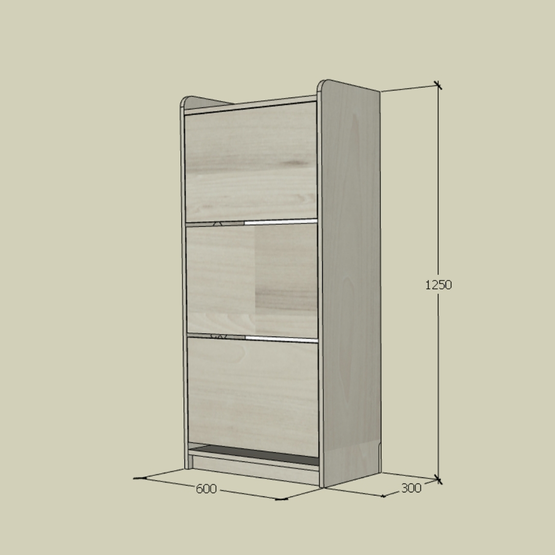 Tủ giày MDF phủ Melamine tích hợp phụ kiện thông minh, ngăn chứa linh hoạt, thiết kế hiện đại KN Home Decor.