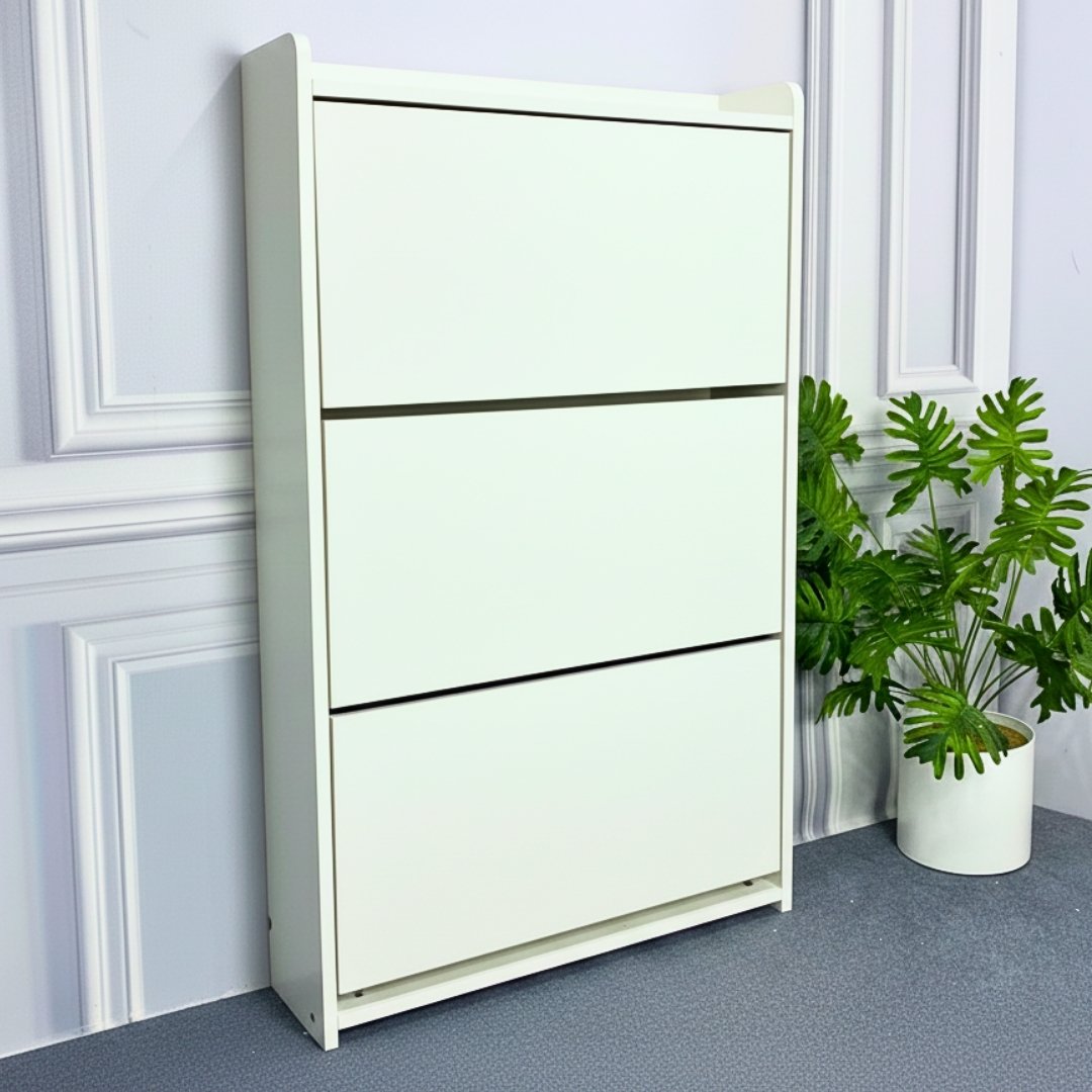 Tủ giày MDF phủ Melamine tích hợp phụ kiện thông minh, ngăn chứa linh hoạt, thiết kế hiện đại KN Home Decor.