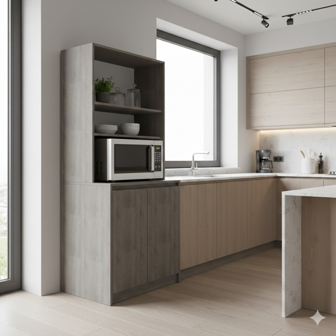 Tủ bếp MDF Melamine chống trầy chống ẩm