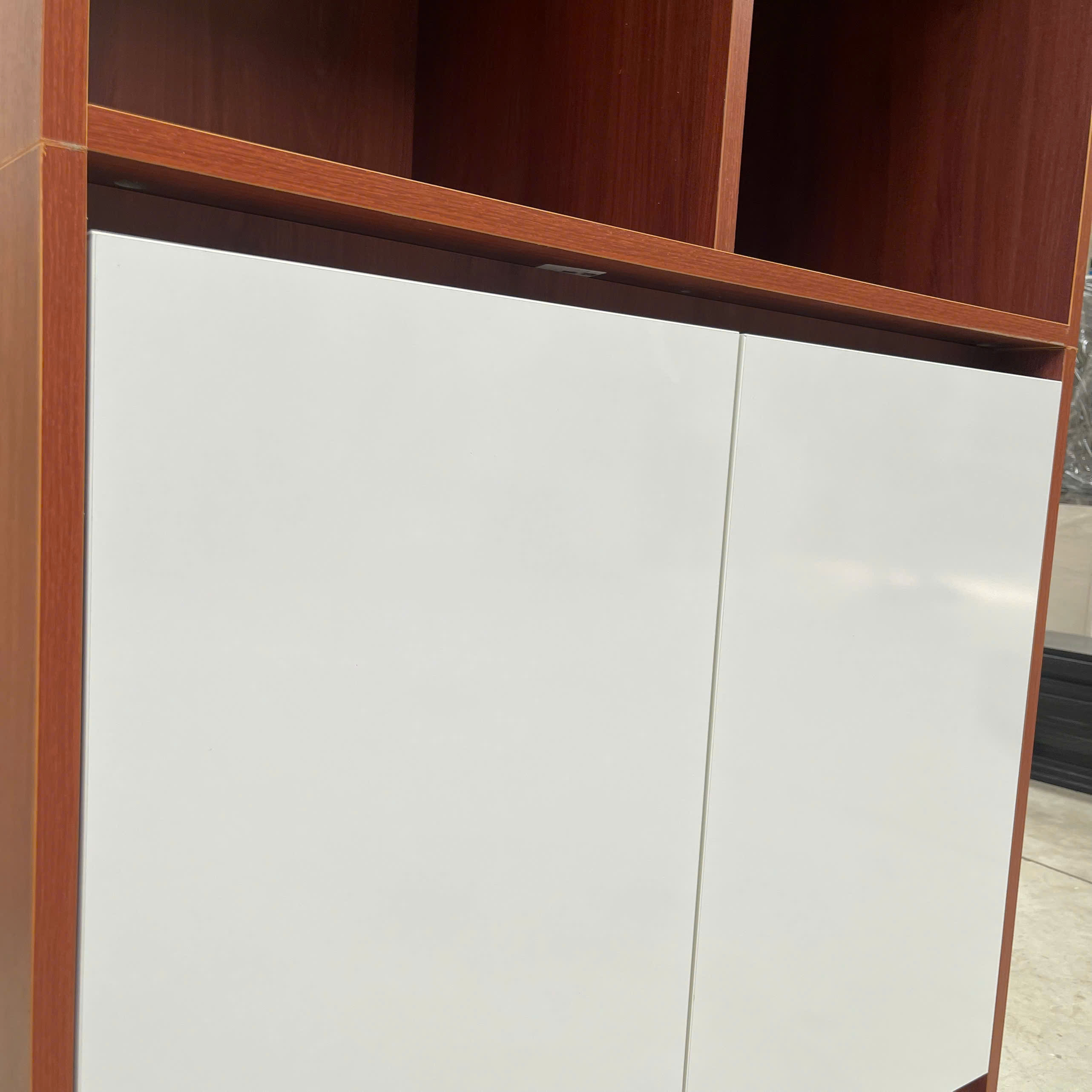 Tủ Kệ Trang Trí 2 Cánh Mở, 1 Cánh Lật MDF Melamine 80x40x260cm – KN KTT8040260