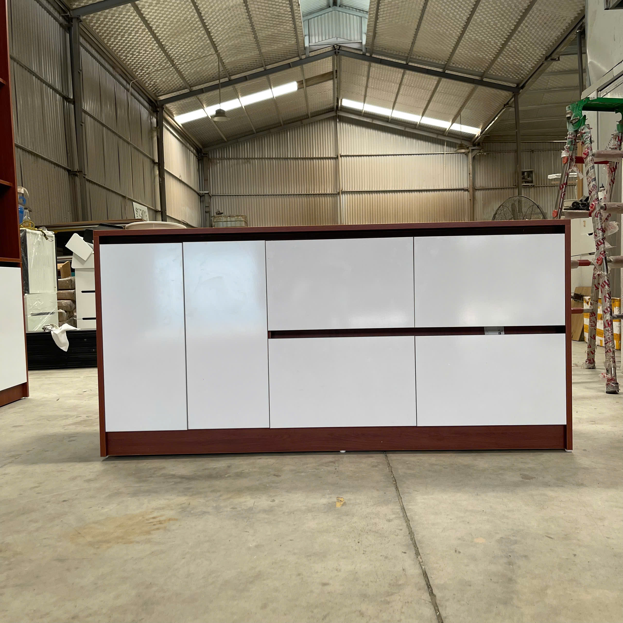 Tủ Lưu Trữ 2 Cánh Mở 4 Ngăn Kéo MDF Melamine Hiện Đại – KN TLT2C4NK