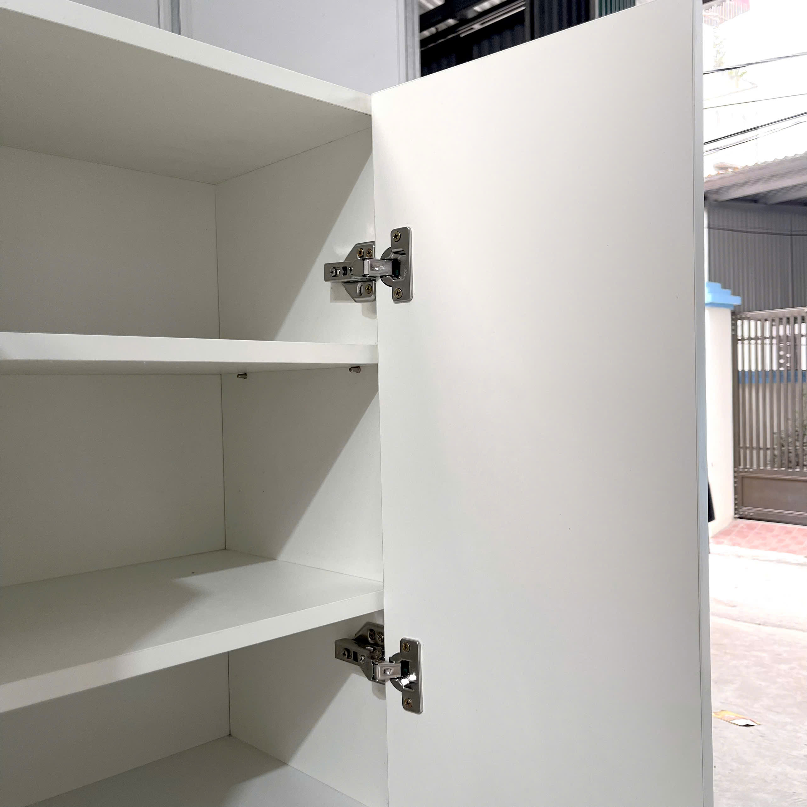 Tủ Lưu Trữ Đa Năng MDF Melamine 60x33x170cm Tủ Cánh Đóng Hiện Đại KN Home Decor