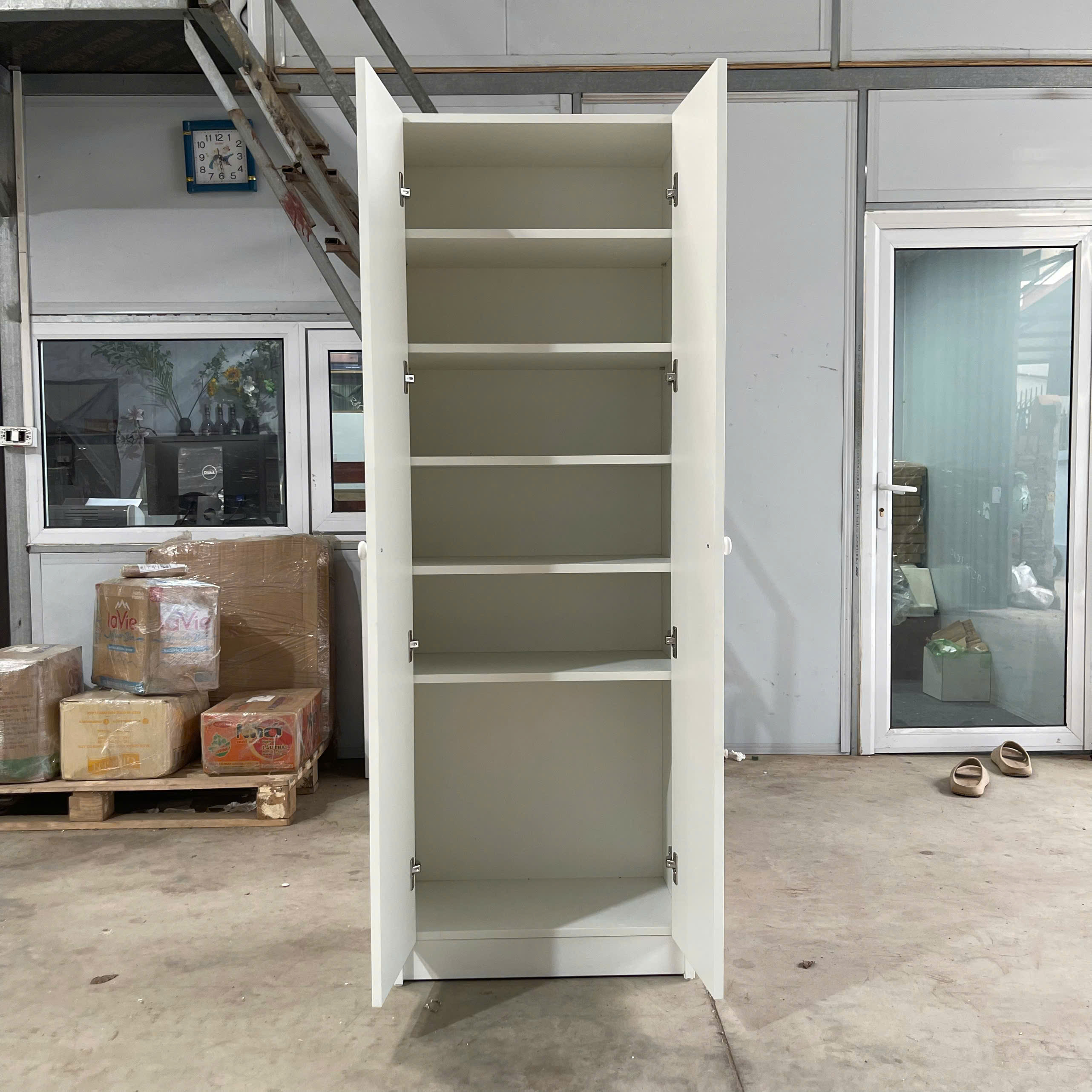 Tủ Lưu Trữ Đa Năng MDF Melamine 60x33x170cm Tủ Cánh Đóng Hiện Đại KN Home Decor