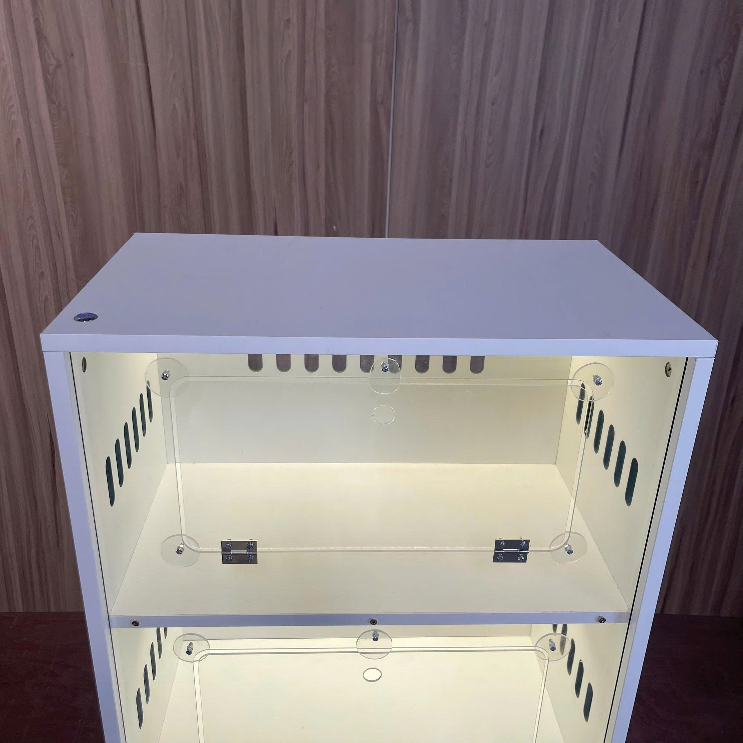 Tủ Nuôi Hamster 4 Tầng Mặt Mica Trong Suốt MDF Chống Ẩm 60x35x140cm KN-HS6035140