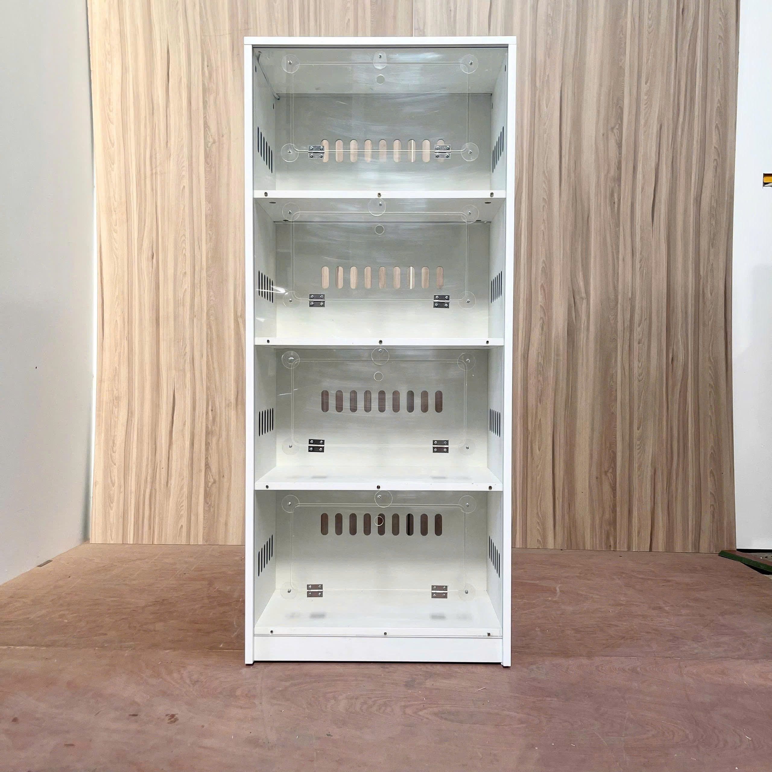Tủ Nuôi Hamster 4 Tầng Mặt Mica Trong Suốt MDF Chống Ẩm 60x35x140cm KN-HS6035140