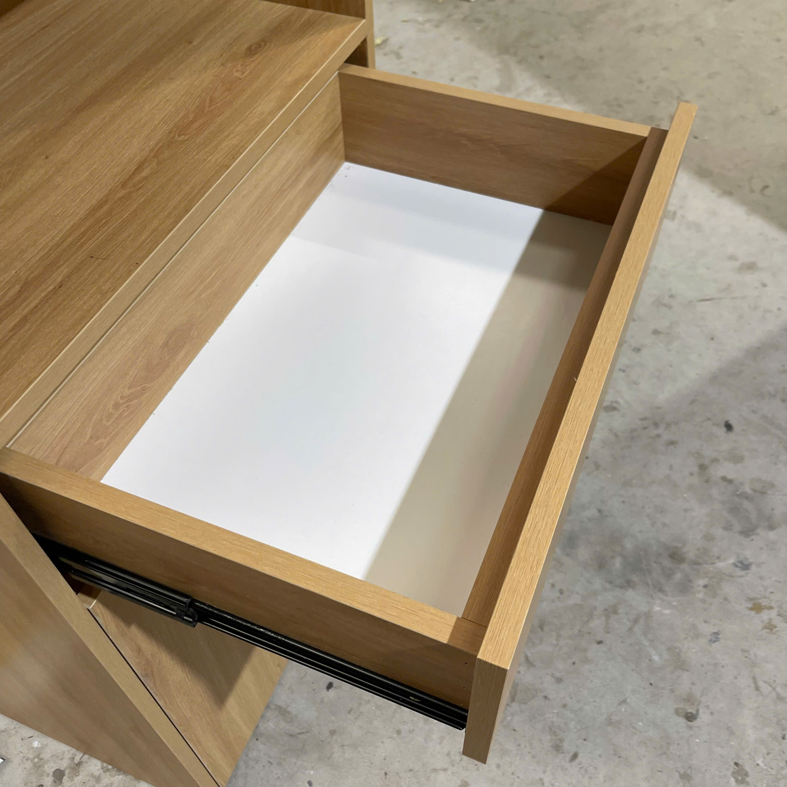 Tủ Pantry Kịch Trần MDF Melamine 60x48x219cm Tủ Bếp Mini Đa Năng Hiện Đại KN Home Decor