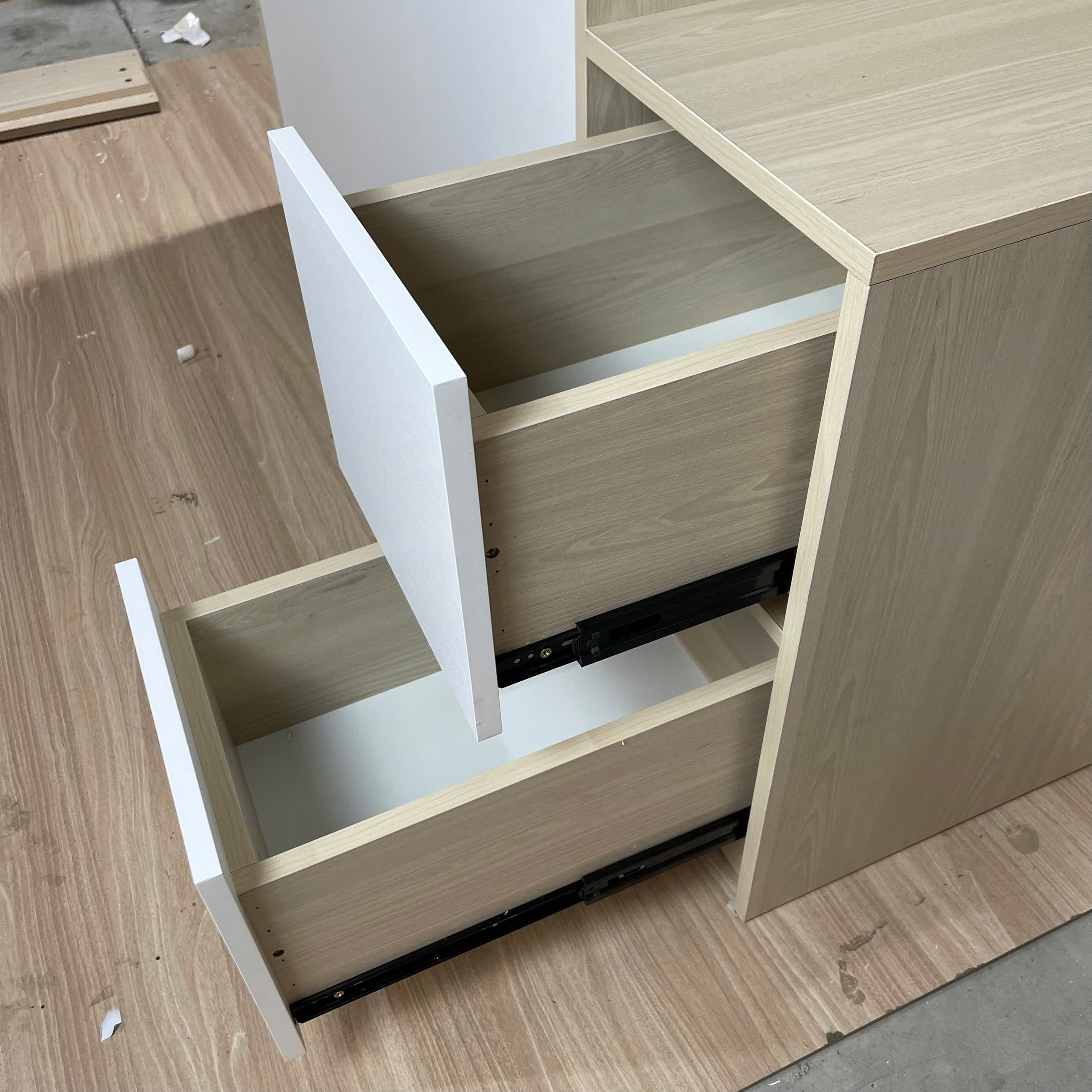 TỦ QUẦN ÁO KẾT HỢP KỆ TREO ĐA NĂNG 150x55x205CM – KN HOME DECOR