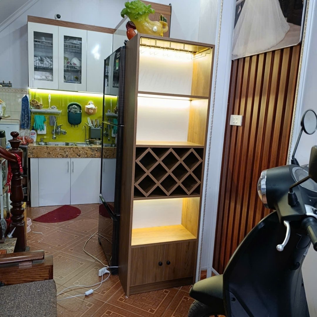 Ngăn để rượu vang khoa học giúp bảo quản chai rượu gọn gàng