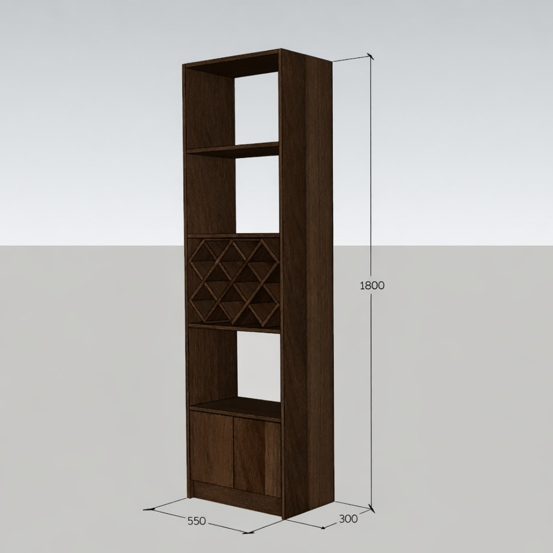 Cánh tủ mở sử dụng bản lề inox giảm chấn êm ái