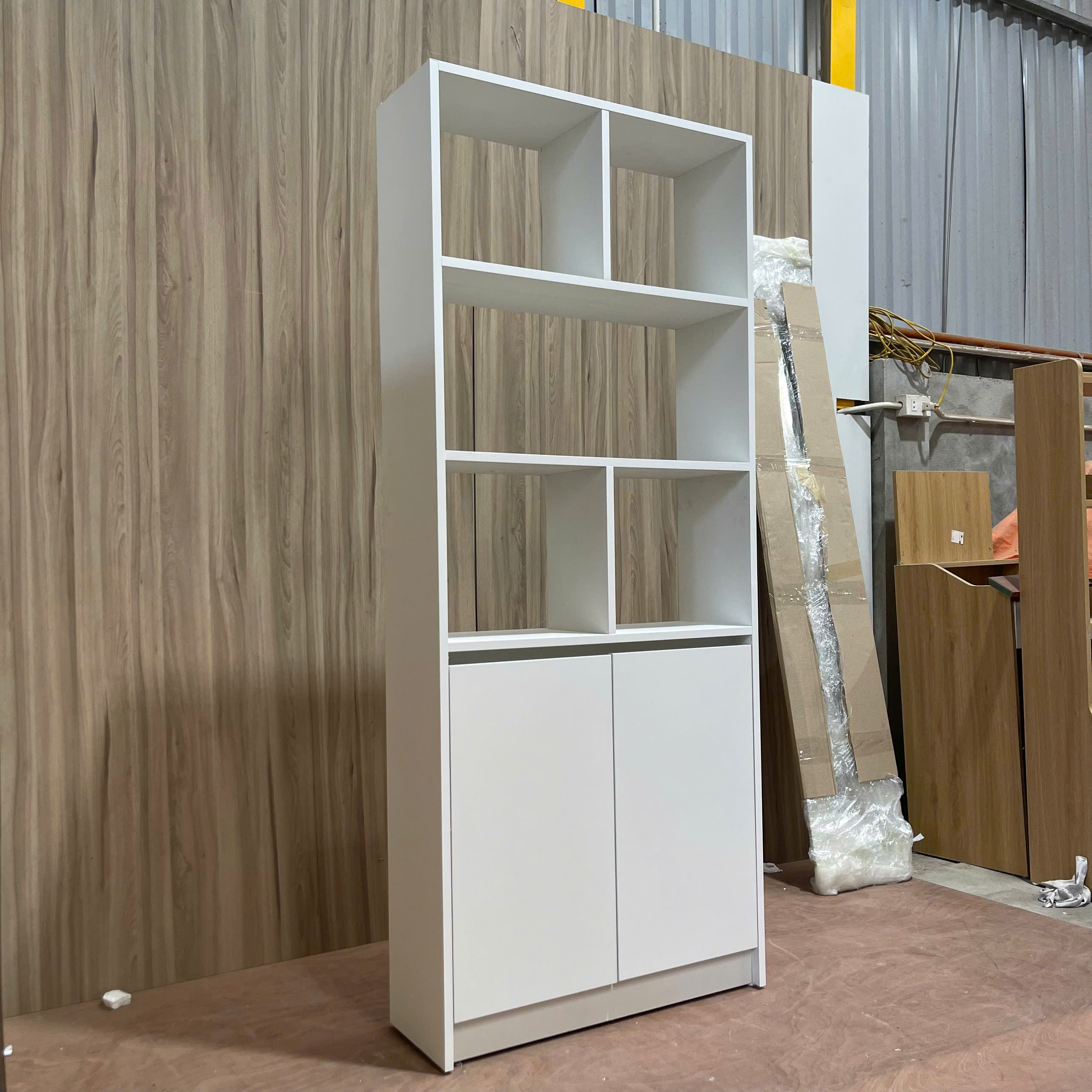 Tủ Tài Liệu Đa Năng 2 Cánh MDF Melamine 75x25x180cm – KN TTL7525180