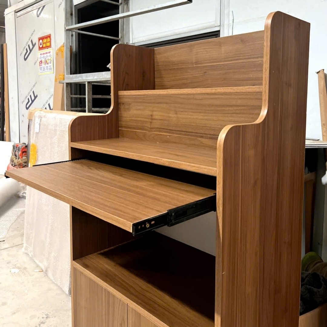 Tủ thờ gỗ MDF thiết kế gọn cho căn hộ chung cư