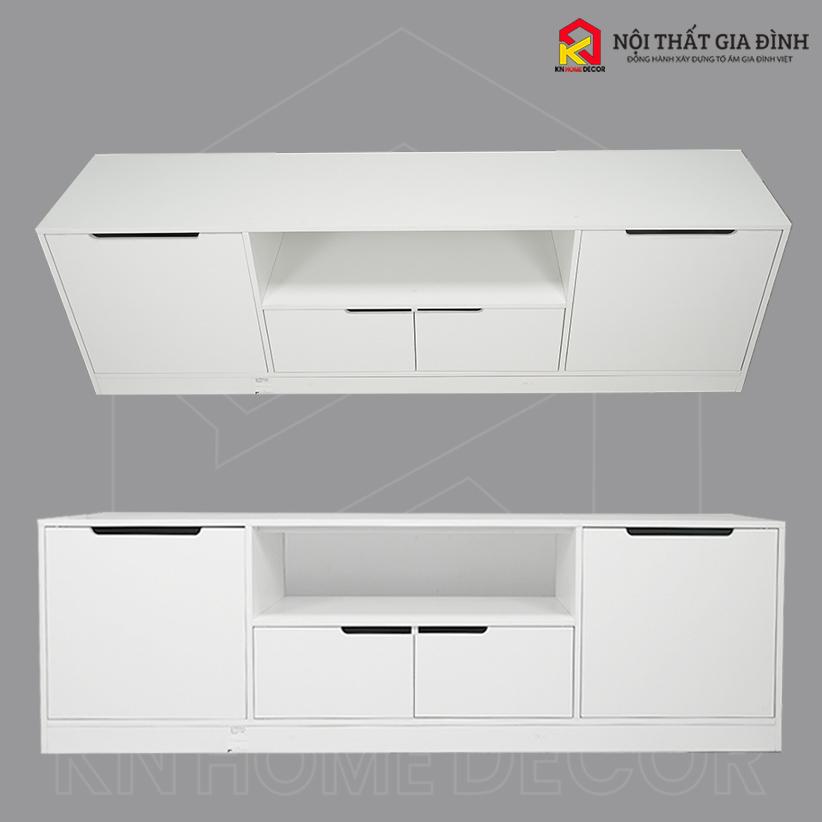 Kệ tivi MDF phủ Melamine 140cm MS41 thiết kế nhiều ngăn tiện dụng