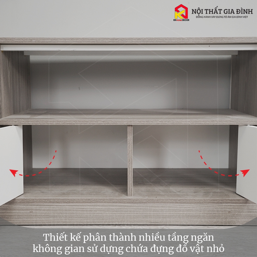 Kệ tivi gỗ MDF KN Home Decor MS41 phong cách tối giản