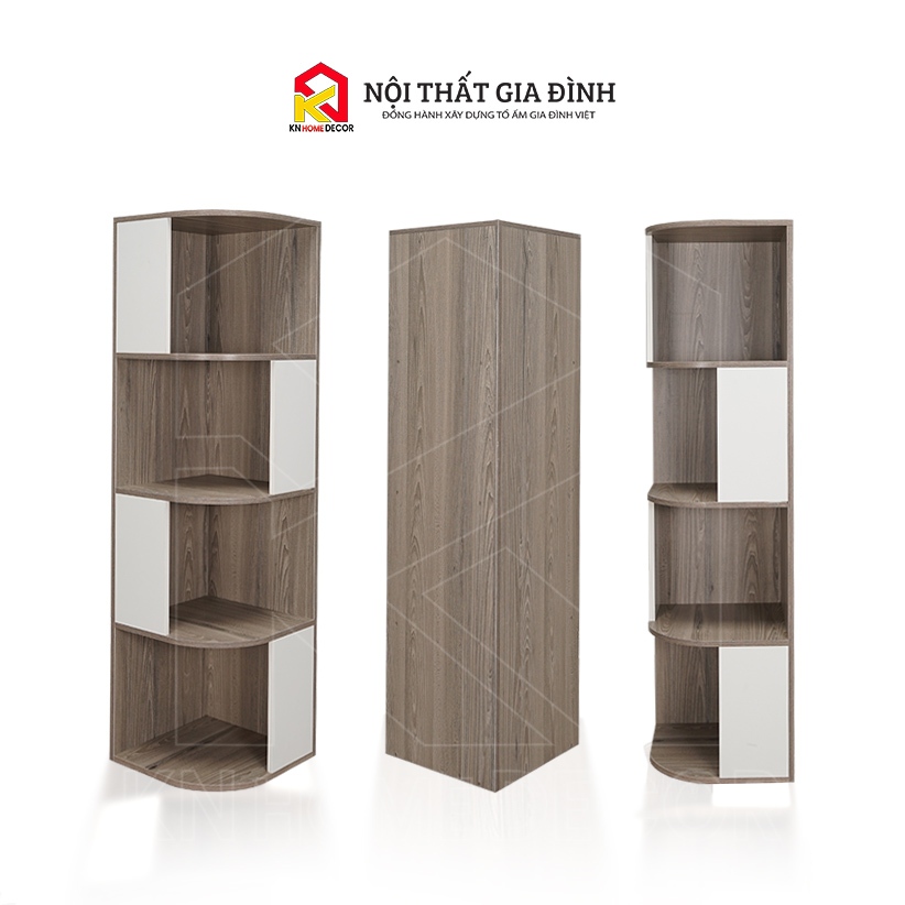 [ FREE SHIP ] Kệ Góc Tường LOẠI GỖ ĐẸP ,  Kệ góc cong  Đồ Trang Trí Gỗ MDF Đa Năng KG4T_MS25