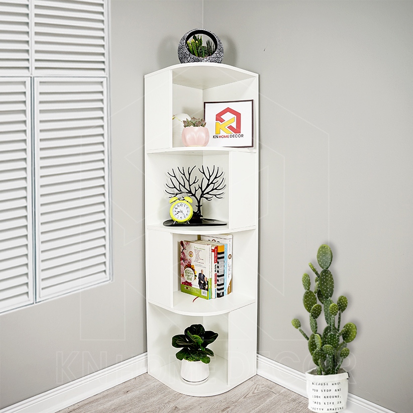 [ FREE SHIP ] Kệ Góc Tường LOẠI GỖ ĐẸP ,  Kệ góc cong  Đồ Trang Trí Gỗ MDF Đa Năng KG4T_MS25