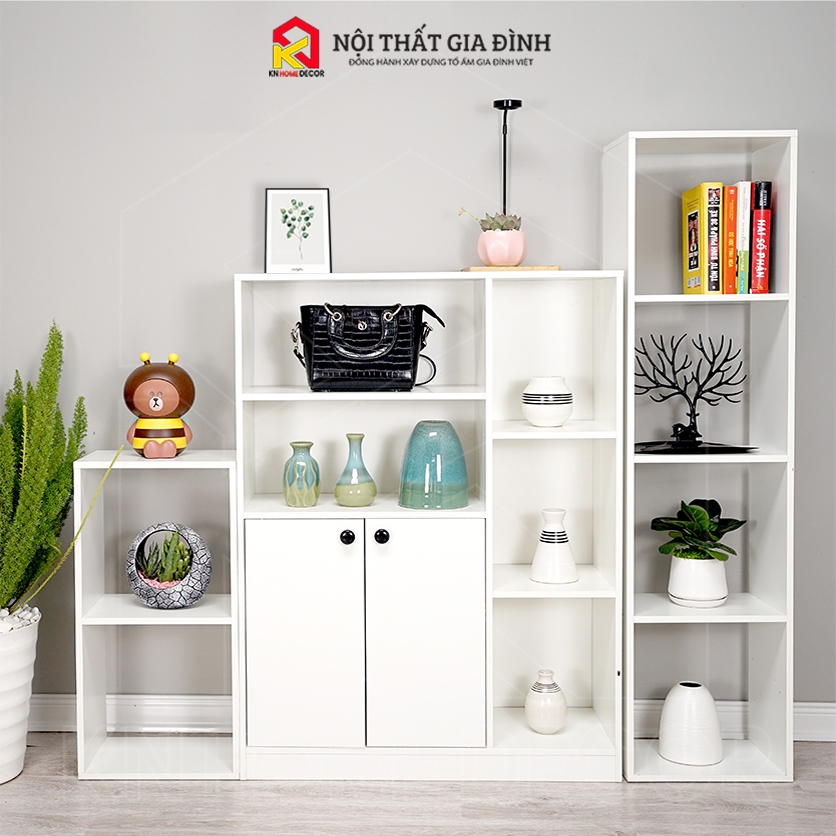 Tủ đa năng gỗ MDF phủ Melamine hiện đại, nhiều màu sắc và kích thước lựa chọn, thương hiệu KN Home Decor.