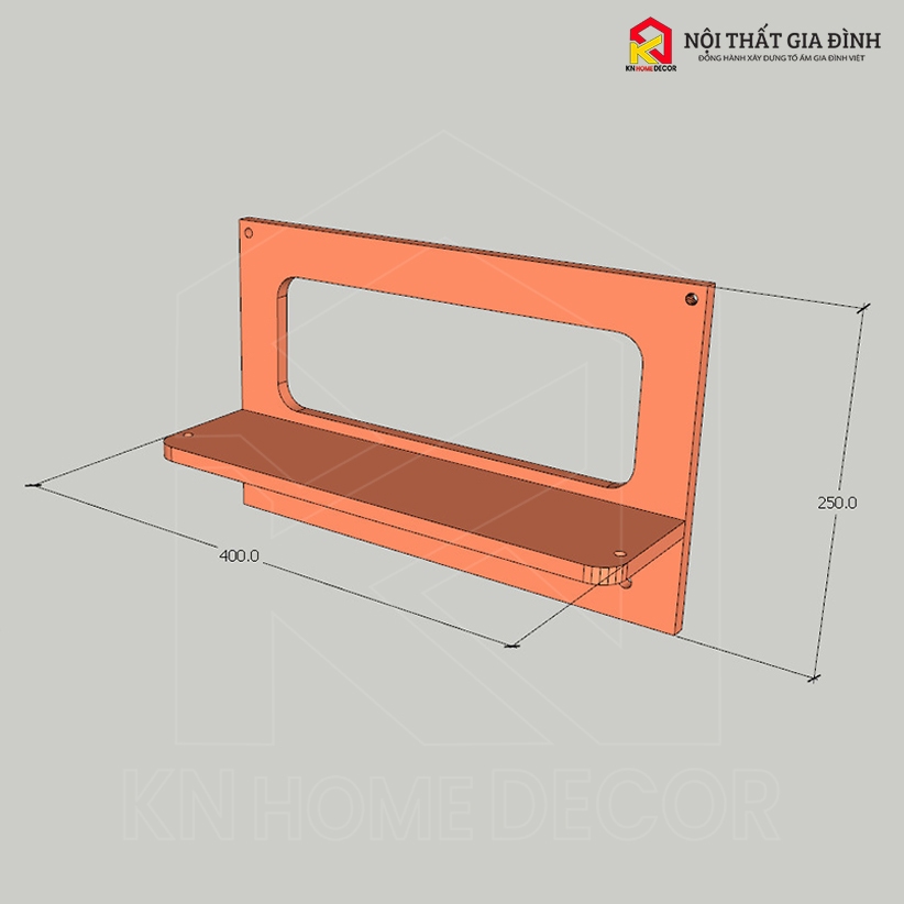 Kệ gỗ treo tường KN Home decor , móc treo chìa khóa , kễ gỗ mây chữ L treo trang trí nhà cửa ,KMT_02