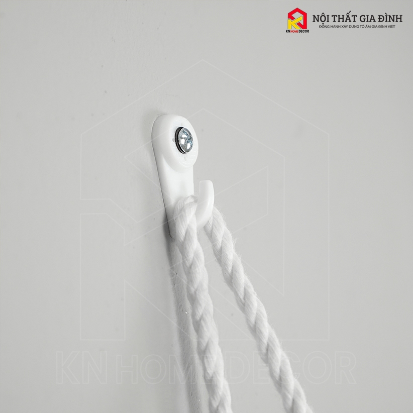 Kệ gỗ treo tường KN Home decor, móc treo chìa khóa , kễ gỗ mây chữ U treo trang trí nhà cửa , KMT_03