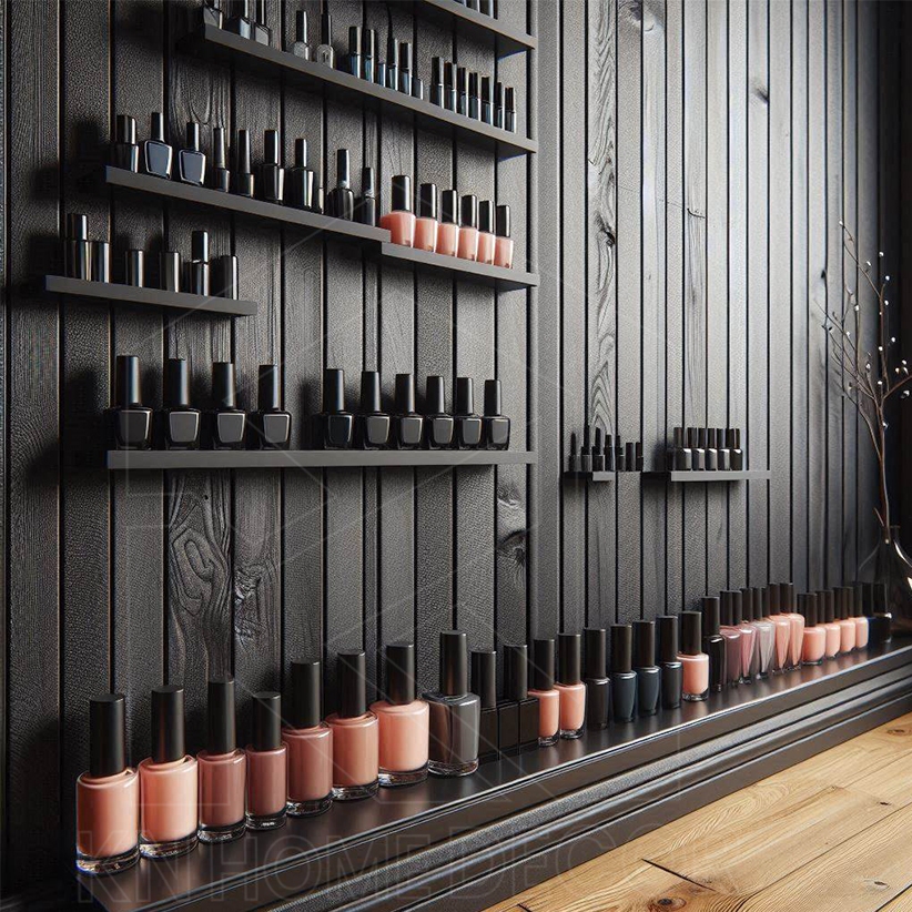 Kệ gắn tường KN Homedecor , kệ treo tường, kệ gắn tường spa, kệ nail TẶNG phụ kiện dày 17mm KGT_MS12