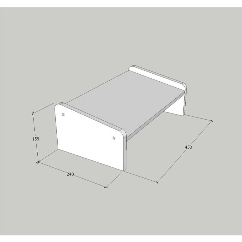 Ghế kê chân văn phòng KN Homdecor, kệ kê chân công thái học giá rẻ cho văn phòng, học tập chống đau mỏi chân KCT_42