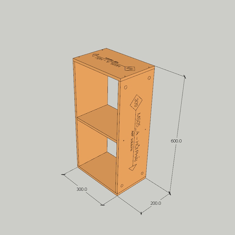 Kệ sách MDF phủ Melamine thiết kế hiện đại, nhiều tầng chứa, thương hiệu KN Home Decor.
