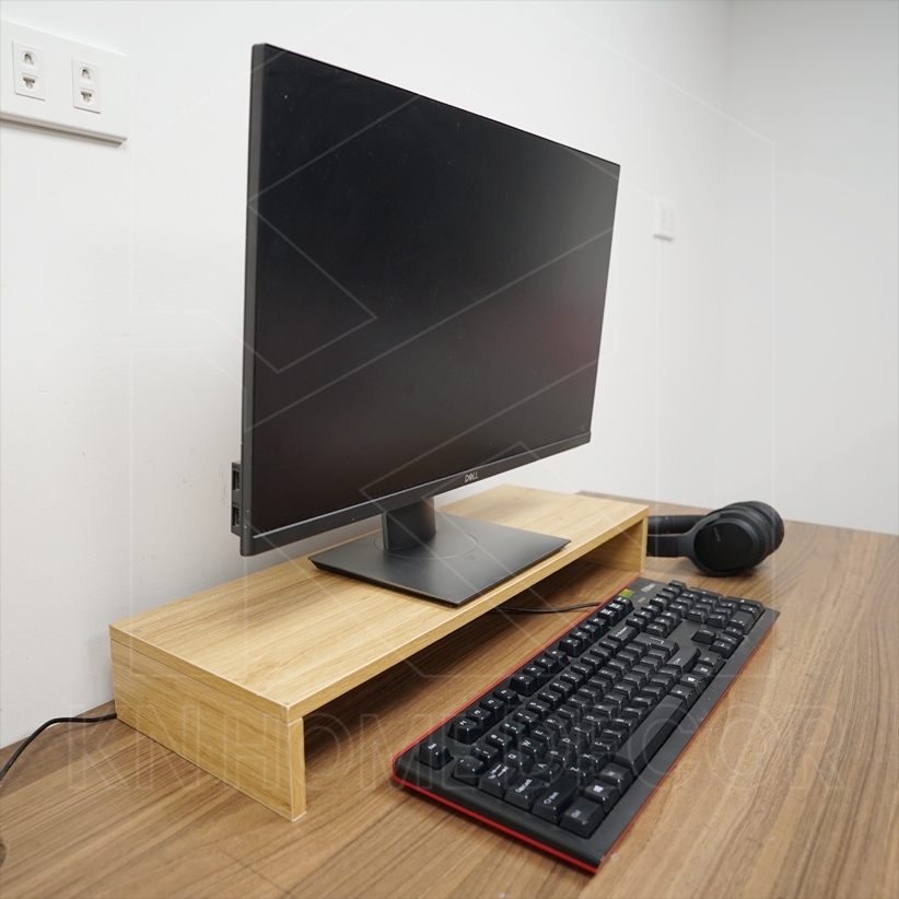 Kệ kê màn hình gỗ MDF phủ Melamine chống gù tiện dụng, gọn gàng góc học tập, làm việc