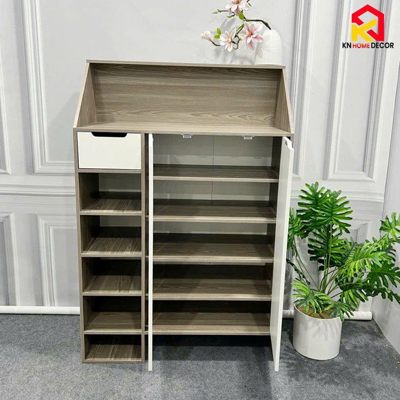 Tủ giày gỗ MDF Lắp ráp, Kệ giày dép đa năng, hiện đại, TIẾT KIỆM diện tích, chịu lực tốt. KG_50, KG_60