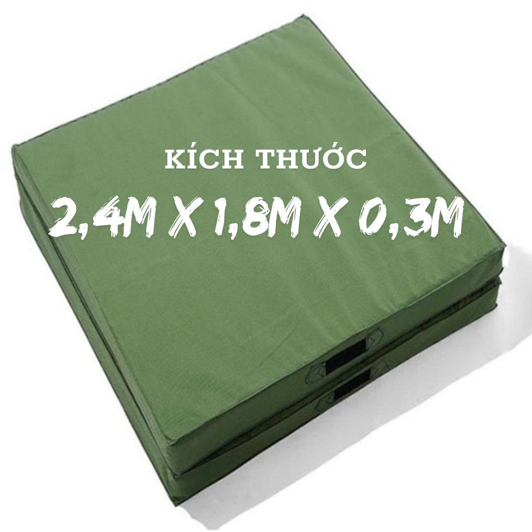 Đệm Nhảy Cao, Nhảy Xa 2.4x1.8x0.3m | Chuẩn Dự Án Trường Học, Báo Giá Tận Xưởng