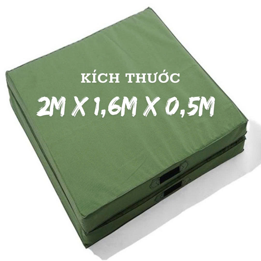 Nệm Nhảy Cao Chống Chấn Thương 2x1.6x0.5m | Chuẩn Thể Thao Học Đường