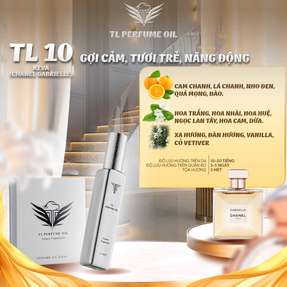 [Hương Nữ] Tinh Dầu Nước Hoa TL [TL10 - Chanel Gabrille]