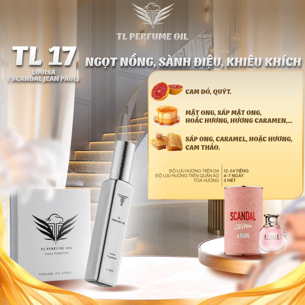 [Hương Nữ] Tinh Dầu Nước Hoa TL [TL17 - Scandal Jean Paul]