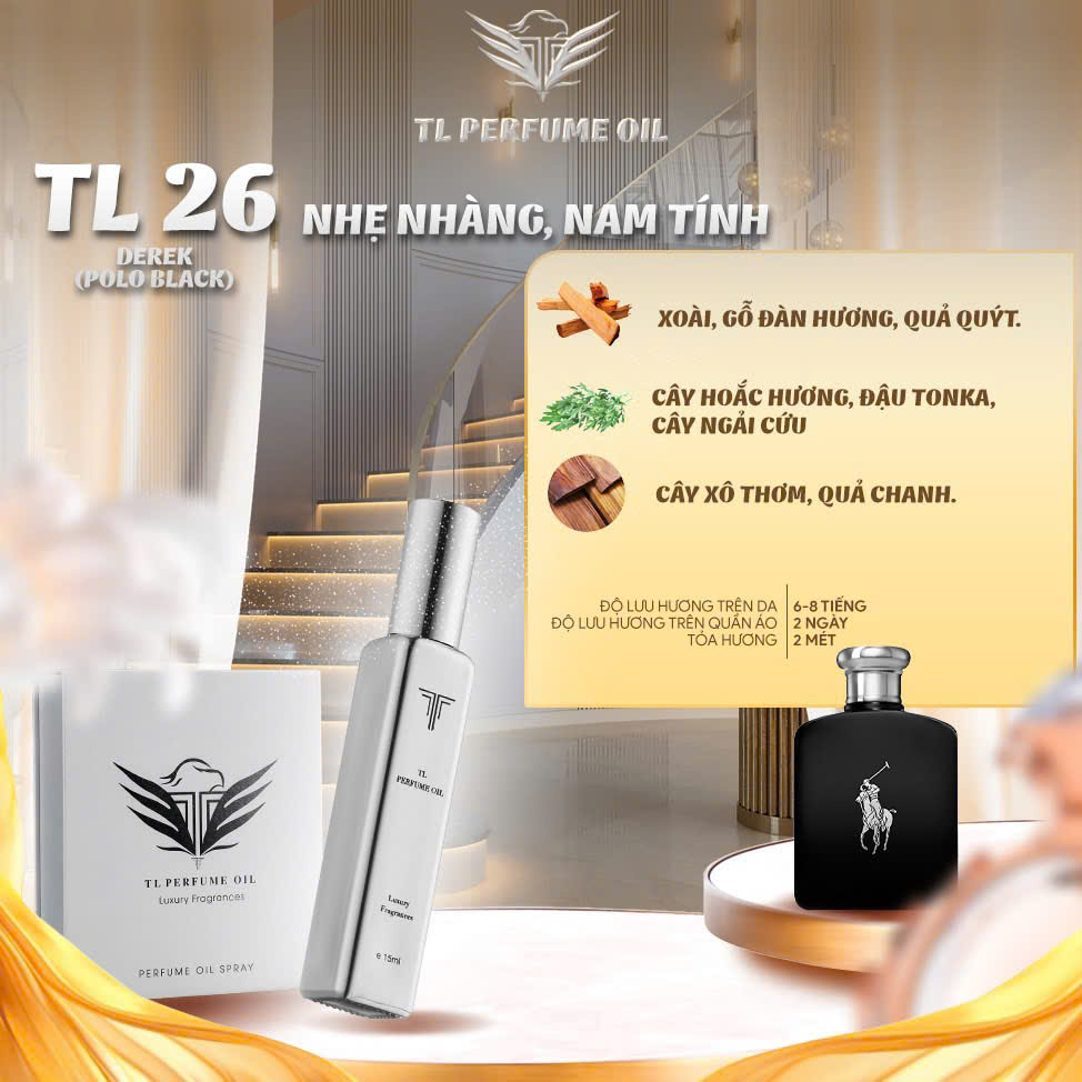 [Hương Nam] Tinh Dầu Nước Hoa TL [TL26 - Polo Black]